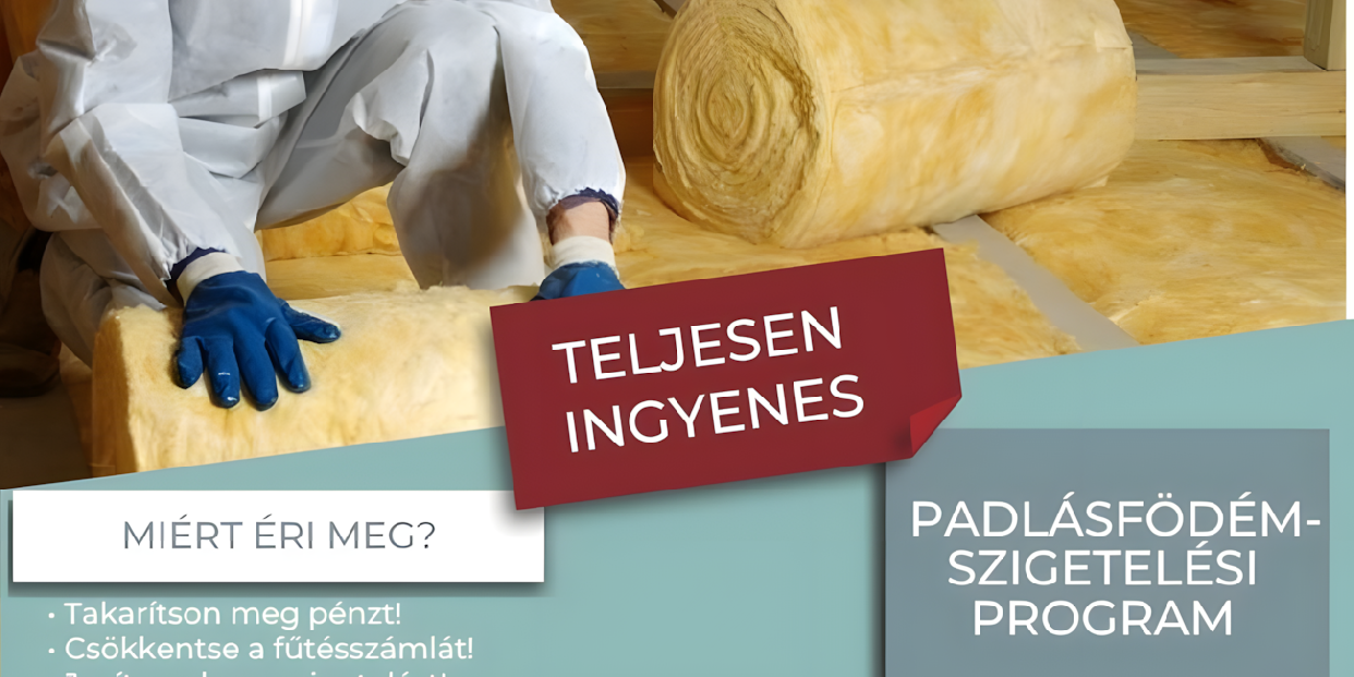 Ingyenes padlásfödém hőszigetelési program